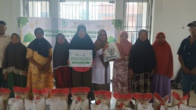 BAZNAS Luwu Timur Salurkan 170 Paket Sembako Ramadhan 2026 di Kecamatan Wotu