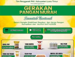 Informasi Gerakan Pangan Murah di Malili, Digelar Rabu 11 Maret 2026