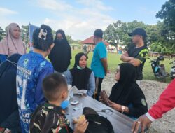 PJ Kades Balaikembang Ikut Skrining Pojok Aksi di Kegiatan Sabtu Sehat Juara