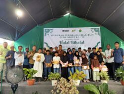 Camat Tomoni Darwin HD Hadiri Halalbihalal PTPN IV Regional II di Desa Bayondo