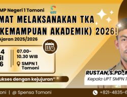 Kepala UPT SMP Negeri 1 Tomoni Sampaikan Harapan Jelang Pelaksanaan TKA