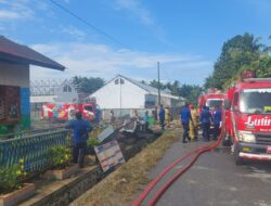 Kebakaran di TK Bhakti Mulya, Damkar Luwu Timur Kerahkan Empat Armada