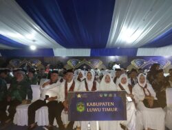 Kafilah Luwu Timur Tampil Percaya Diri di Defile Pembukaan MTQ XXXIV Sulsel di Maros