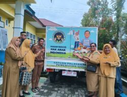 Siswa SDN 160 Sidotepung Bahagia Terima Program MBG Perdana