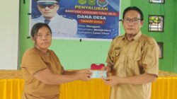 Penyaluran BLT Tahap I Desa Manggala, 29 Warga Terima Rp900 Ribu