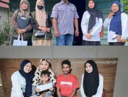 Kades Lestari dan KUA Tomoni Dampingi Penyaluran Bantuan BAZNAS untuk Alfa