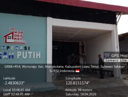 Babinsa Koramil Mangkutana Awasi Pembangunan KDKMP di Desa Wonorejo