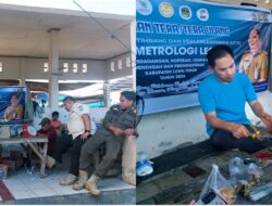 Tara Timbangan di Pasar Kalaena, Koperindag dan Satpol PP Pastikan Keakuratan Alat Ukur