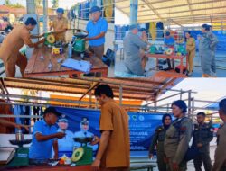 Tera Ulang Timbangan di Pasar Madani Wotu, Koperindag Gandeng Satpol PP Luwu Timur