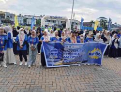 Jalan Sehat “Anti Mager” Universitas Terbuka Meriah di Lapangan Kecamatan Tomoni