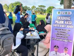 Skrining “Pojok Aksi” Jadi Daya Tarik Sabtu Sehat Juara di Lapangan Wonorejo