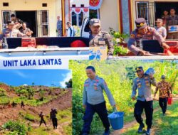 Polsek Mangkutana Dampingi dan Serahkan Bantuan untuk Korban Kebakaran di Rantemario