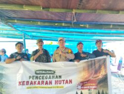 Aipda Frengky Bersama Pemdes Beroppa Mengsosialisasikan Pencegahan Kebakaran Hutan di Kecamatan Seko