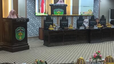 Wakil Bupati Luwu Timur Hj. Puspawati Husler Sampaikan Jawaban Pemerintah atas Dua Ranperda Strategis