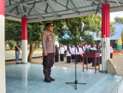 Kapolsek Mangkutana Pimpin Upacara Harkitnas ke-118, Ajak Pelajar Bangkit Lawan Hoaks dan Kenakalan Remaja