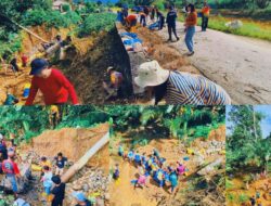 Gerak Cepat Pemdes Teromu, Koordinasi UPI dan PI Pengairan Atasi Penyumbatan Gorong-gorong Sungai Mata Tiga