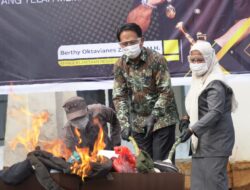 Wakil Ketua II DPRD Luwu Timur Hadiri Pemusnahan Barang Bukti di Kejari Lutim