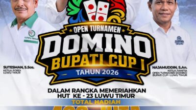 Ketua PORDI Luwu Timur: Open Turnamen Domino Bupati Cup I Tetap Digelar Sesuai Jadwal