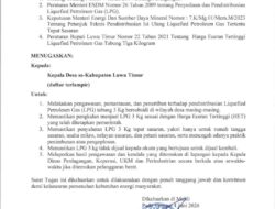 Disdagkop UKMP Luwu Timur Terbitkan Surat Tugas Pengawasan LPG 3 Kg, Libatkan Pemerintah Desa
