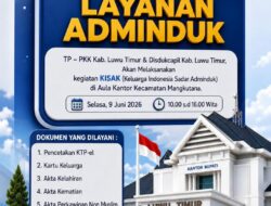 TP-PKK dan Disdukcapil Luwu Timur Gelar Layanan KISAK di Mangkutana, Warga Bisa Urus Dokumen Kependudukan Gratis