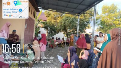 Kasi Trantib Kecamatan Kalaena Pantau Penyaluran LPG 3 Kg di Desa Kalaena Kiri