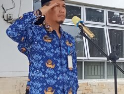 Sekcam Angkona Pimpin Upacara Hari Kesadaran Nasional di Halaman Gedung Serbaguna Kecamatan Angkona
