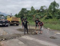 Pemkab Lutim Respon Cepat Aduan Jalan Rusak Ussu-Batas Kota Malili
