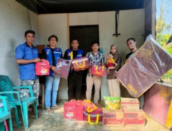Dinas Sosial Serahkan Bantuan, Didampingi Kades Sindu Agung Kunjungi Bayi Penderita Gangguan Jantung