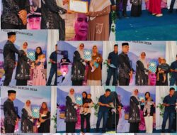 Penerima Piagam Penghargaan Ketahanan Keluarga dan ASI Eksklusif pada HUT ke-14 Desa Wonorejo Timur