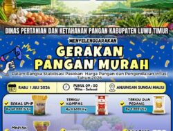 Dinas Pertanian dan Ketahanan Pangan Luwu Timur Kembali Gelar Gerakan Pangan Murah