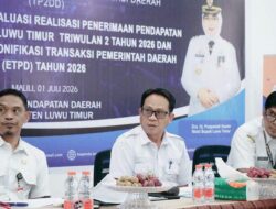 Sekda Lutim Tekankan Sinergi OPD untuk Capai Target PAD 2026