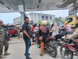 Satpol PP BKO Tomoni Perketat Pengawasan di SPBU Tomoni, Dukung Penerapan Surat Edaran Bupati Luwu Timur