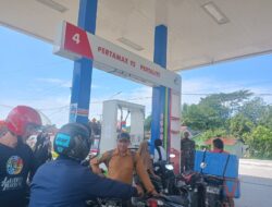 Satpol PP Luwu Timur Pastikan Pengawasan di SPBU Jalajja Berjalan Aman dan Tertib
