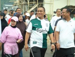 ‎Bersama Gubernur, Bupati Ibas Jalan Santai “Anti Mager” di HUT Torut