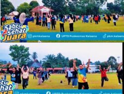 Langkah Sehat Awali Akhir Pekan, Puskesmas Kalaena Dukung Program Sabtu Sehat Juara