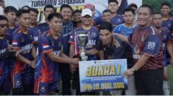 Damkar Juara, Bupati Irwan Ikut Cetak Gol Warnai Final Turnamen Antar-OPD Lutim