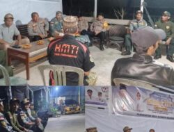 Camat Kalaena Bersama Kapolsek Mangkutana Gelar Patroli Kamtibmas di Desa Sumber Makmur