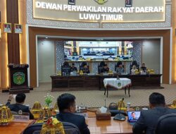 Ketua DPRD Luwu Timur Pimpin Paripurna Bahas Penyertaan Modal dan KUA-PPAS