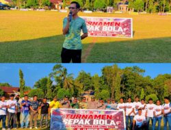 Camat Tomoni Darwin HD Buka Turnamen Sepak Bola Semarak HUT RI ke-81