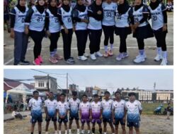 Tim Putra dan Putri Sumber Alam Raih Kemenangan di Turnamen Voli HUT RI ke-81