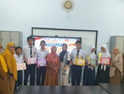 Lomba Menggambar Meriahkan HUT ke-81 RI, Tiga Siswa SMP Tomoni Raih Juara