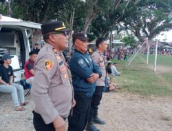 Kapolsek Mangkutana Pimpin Pengamanan Perlombaan di Lapangan Mangkutana