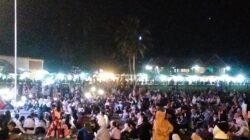 Pemcam Wotu Bersama Satpol PP BKO Pastikan Kegiatan Kesenian HUT RI ke-81 Berjalan Aman