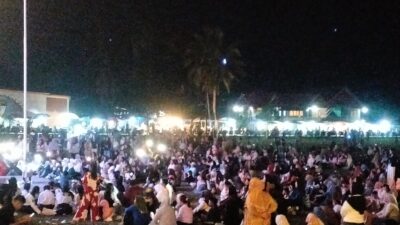Pemcam Wotu Bersama Satpol PP BKO Pastikan Kegiatan Kesenian HUT RI ke-81 Berjalan Aman