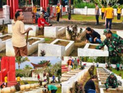 Koramil, Polsek dan Warga Maleku Gelar Kegiatan di TMP Sambut HUT RI ke-81