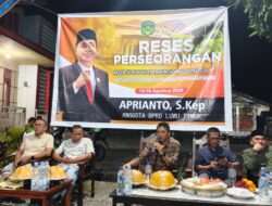 Reses Aprianto di Tomoni Jadi Wadah Penguatan Infrastruktur Jalan dan Irigasi Pertanian