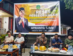 Aprianto Serap Aspirasi Warga Kalpataru melalui Reses Perseorangan DPRD Luwu Timur