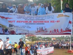Kecamatan Angkona Semarakkan HUT RI ke-81 dengan Gerak Jalan dan Senam Sabtu Sehat