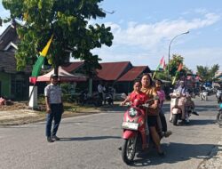 Dishub Luwu Timur Tertibkan Jalur Trans Mangkutana Saat Upacara HUT ke-81 RI