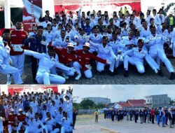 Priya Sudarma, S. AN Sukses Koordinasikan Paskibraka Tomoni dalam Penurunan Bendera HUT RI ke-81